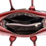 Classic croc embossed women tote bag - Image 2