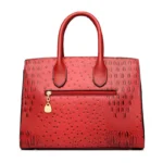 Classic croc embossed women tote bag - Image 6