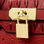 Classic croc embossed women tote bag - Image 10