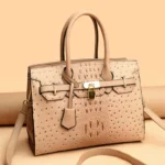 Classic croc embossed women tote bag - Image 18