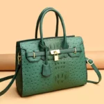 Classic croc embossed women tote bag - Image 19