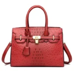 Classic croc embossed women tote bag
