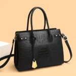 Classic crocodile pattern women tote bag - Image 14