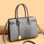 Classic crocodile pattern women tote bag - Image 16
