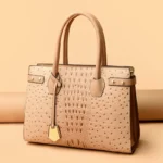 Classic crocodile pattern women tote bag - Image 17