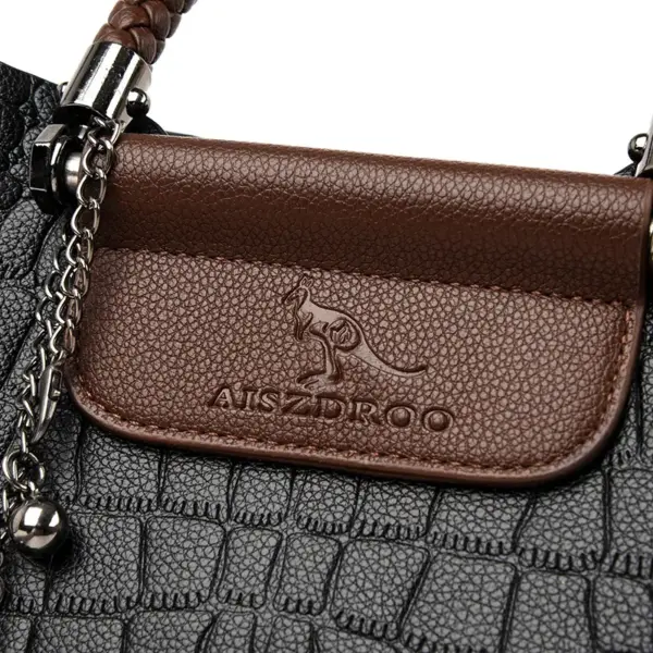 Croc embossed women tote bag - Image 5