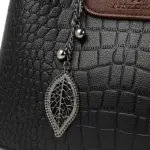 Croc embossed women tote bag - Image 9