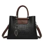 Croc embossed women tote bag
