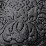 Flower embossed round pattern handbag - Image 9