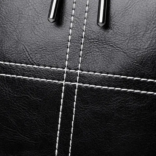 Genuine leather round designer bag - Image 8