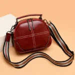 Genuine leather round designer bag - Image 16