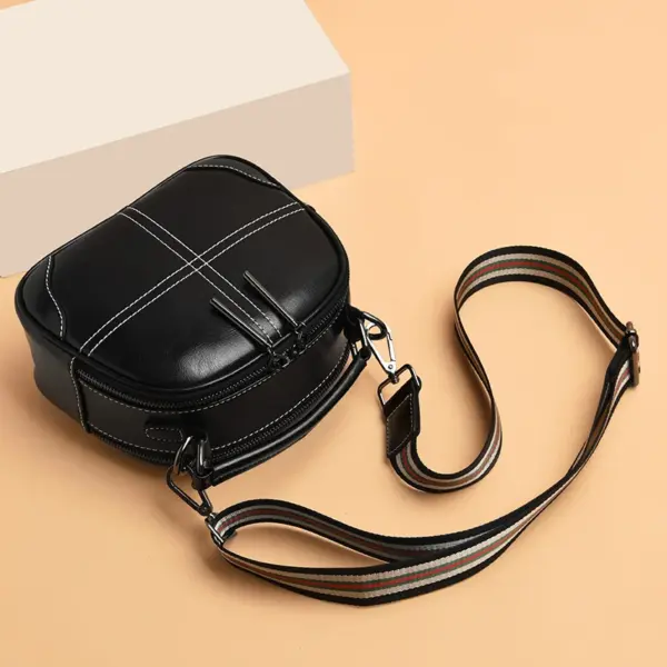 Genuine leather round designer bag - Image 17