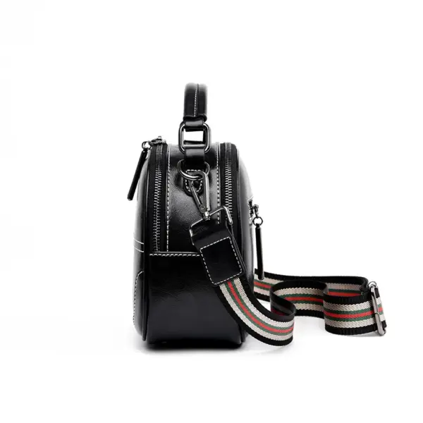 Genuine leather round designer bag - Image 2