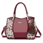 Luxury bright embroidery tote bag