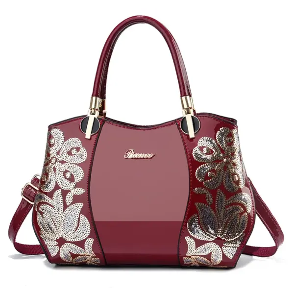 Luxury bright embroidery tote bag - Image 2