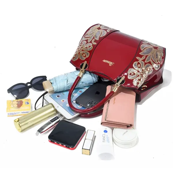 Luxury bright embroidery tote bag - Image 6