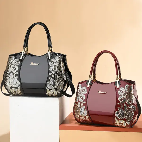 Luxury bright embroidery tote bag - Image 7