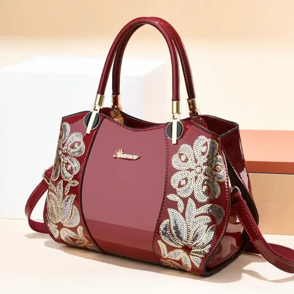 Luxury bright embroidery tote bag - Image 8