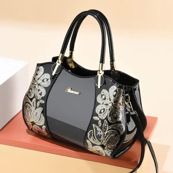 Luxury bright embroidery tote bag - Image 9