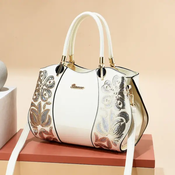 Luxury bright embroidery tote bag - Image 10