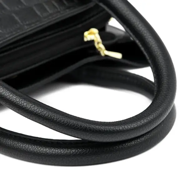 Luxury croc embossed stylish tote bag - Image 9