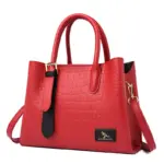 Luxury croc embossed stylish tote bag - Image 10