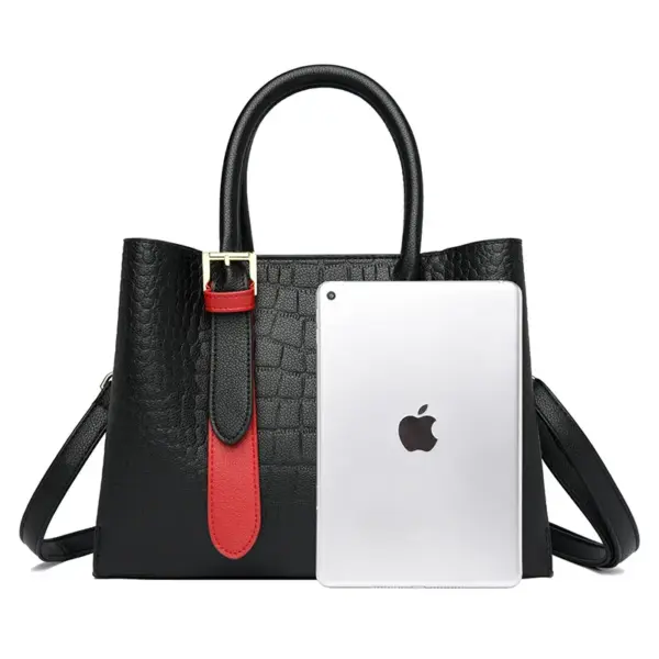 Luxury croc embossed stylish tote bag - Image 2