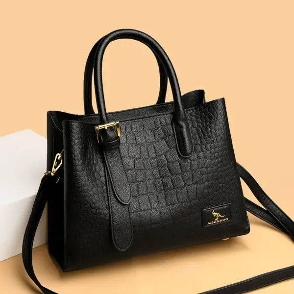 Luxury croc embossed stylish tote bag - Image 11