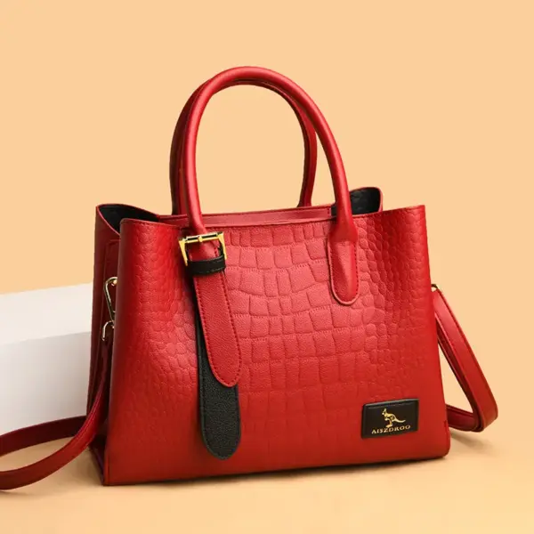 Luxury croc embossed stylish tote bag - Image 12