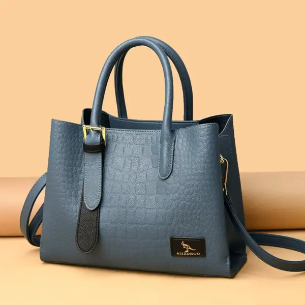 Luxury croc embossed stylish tote bag - Image 15