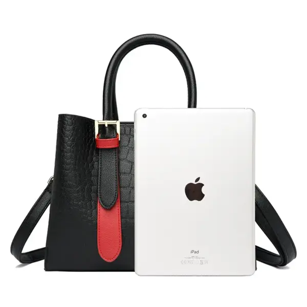 Luxury croc embossed stylish tote bag - Image 3