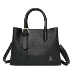 Luxury croc embossed stylish tote bag