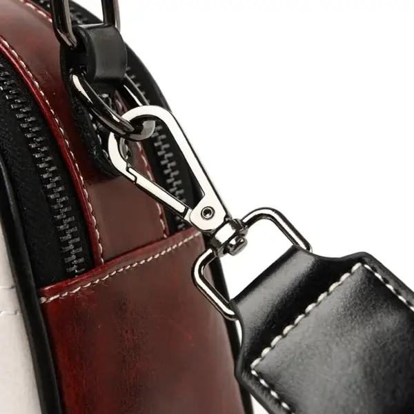 Luxury round leather designer bag - Image 10