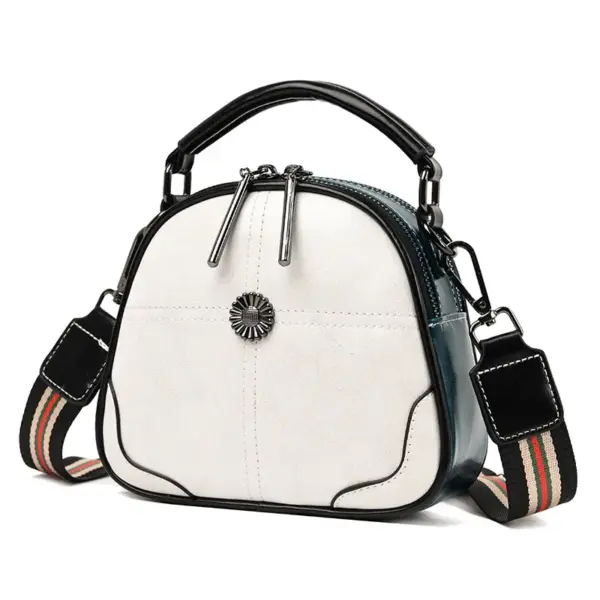 Luxury round leather designer bag - Image 14