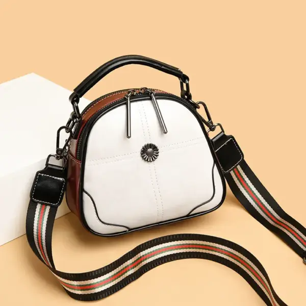 Luxury round leather designer bag - Image 15