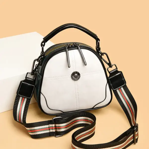 Luxury round leather designer bag - Image 17