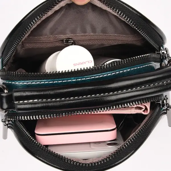 Luxury round leather designer bag - Image 21