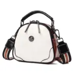Luxury round leather designer bag - Image 3