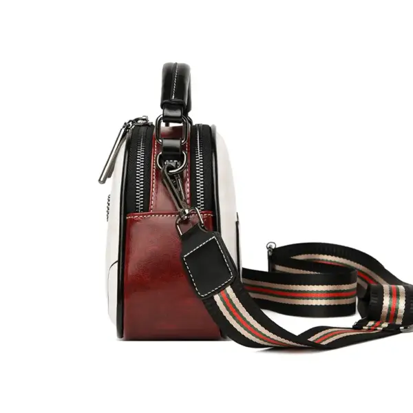 Luxury round leather designer bag - Image 4