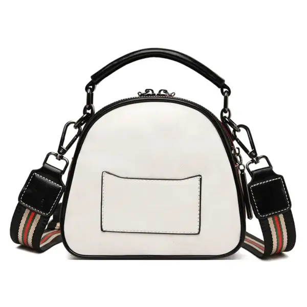 Luxury round leather designer bag - Image 5