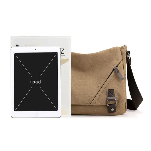 Men`s canvas messenger bag - Image 8