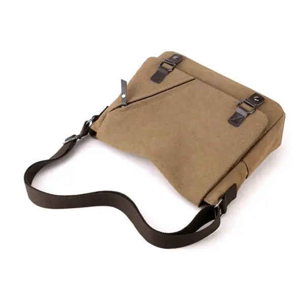 Men`s canvas messenger bag - Image 14