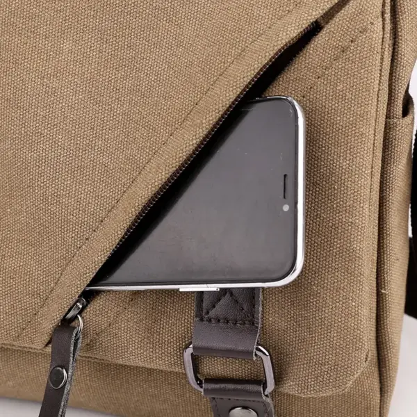 Men`s canvas messenger bag - Image 17