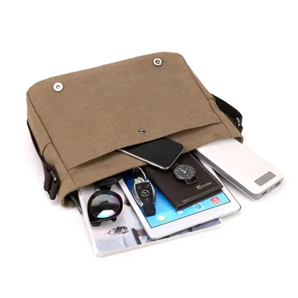 Men`s canvas messenger bag - Image 19