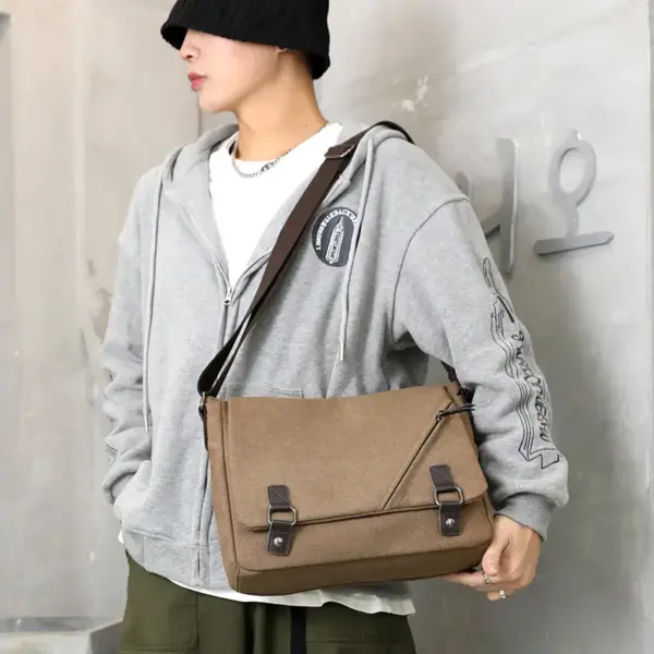 Men`s canvas messenger bag - Image 6