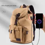 Men`s high quality canvas backpack - Image 3