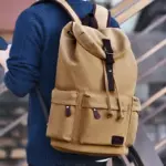 Men`s high quality canvas backpack - Image 21