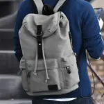 Men`s high quality canvas backpack - Image 16