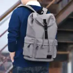 Men`s high quality canvas backpack - Image 15
