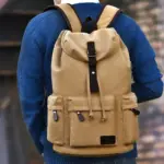 Men`s high quality canvas backpack - Image 20